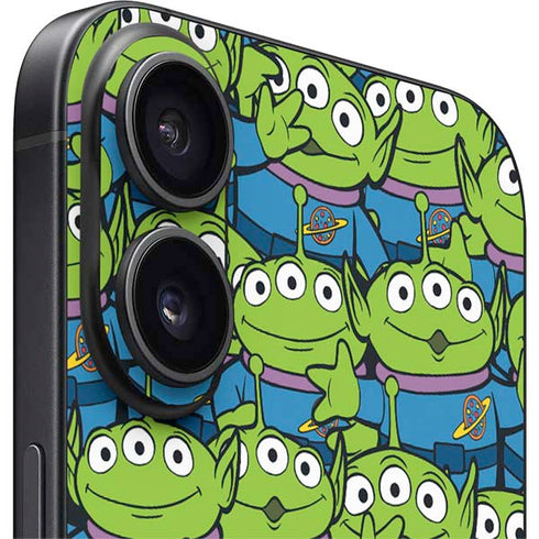 Disney Toy Story Alien Collage iPhone 16 Plus Skin